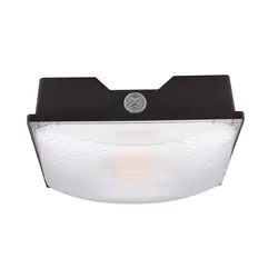 Bronze 75W LED canopy light fixture, square