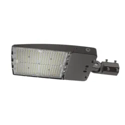 Bronze 300W LED flood light with slip-fitter mount