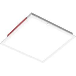 White 2x2 LED panel light with emergency battery backup