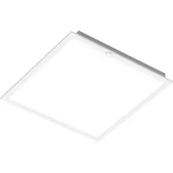 White 2x2 LED panel light, sensor-ready