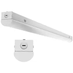 White 8ft LED strip light fixture