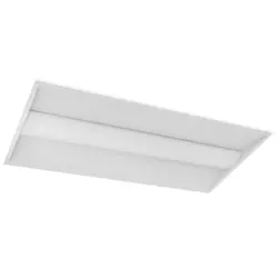 White 2x4 LED troffer light, aluminum alloy housing