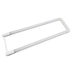U-shaped LED replacement tube with dual medium bi-pin base