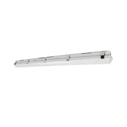 Gray 4ft LED vapor tight fixture with stainless steel latches