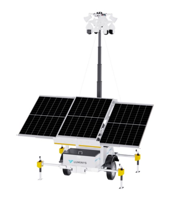 Luminys solar surveillance trailer